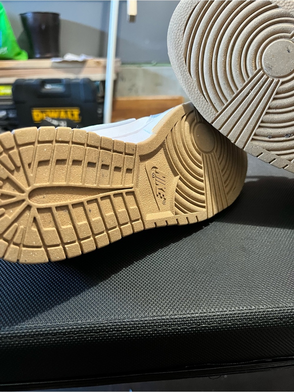 Nike Dunk Low White with Gum Sole - Picture 9 of 11